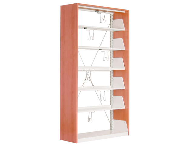 Single One Sided Wooden Library System